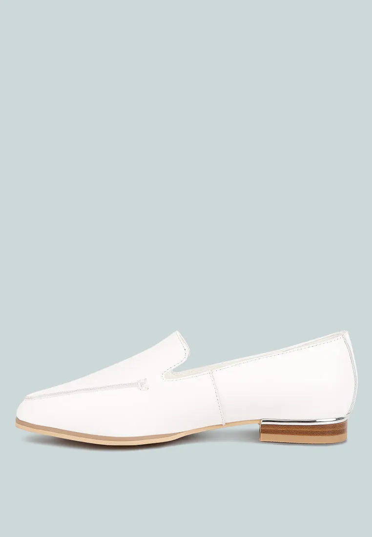 Richelli Metallic Sling Detail Loafers