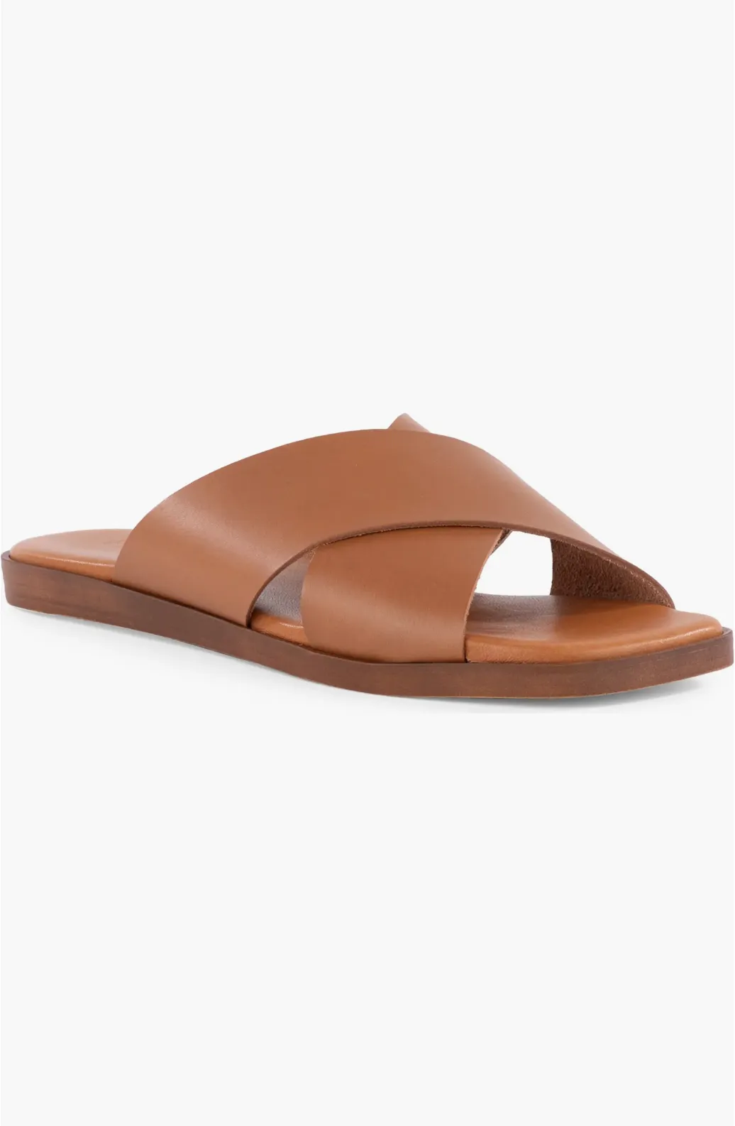 Seychelles Chai Criss Cross Sandal in Tan Leather