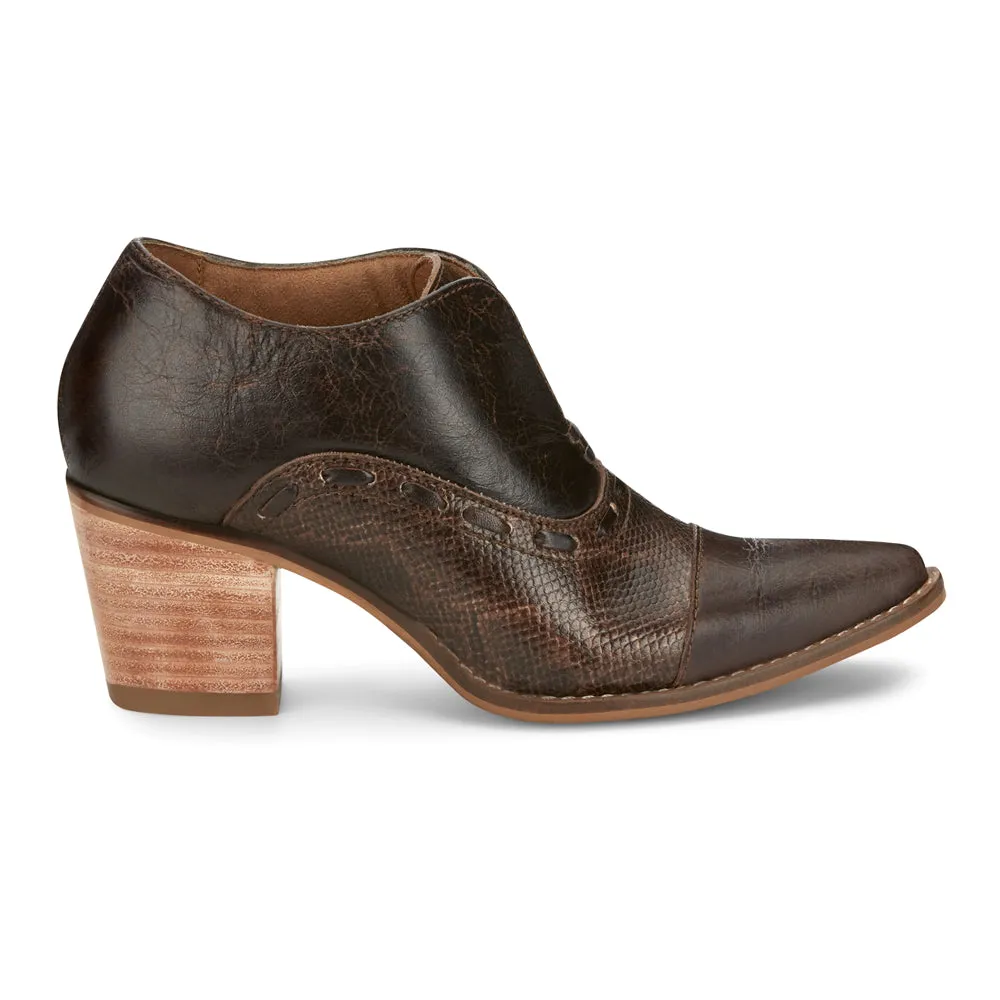 Sherry Snake Print Snip Toe Cowboy Booties