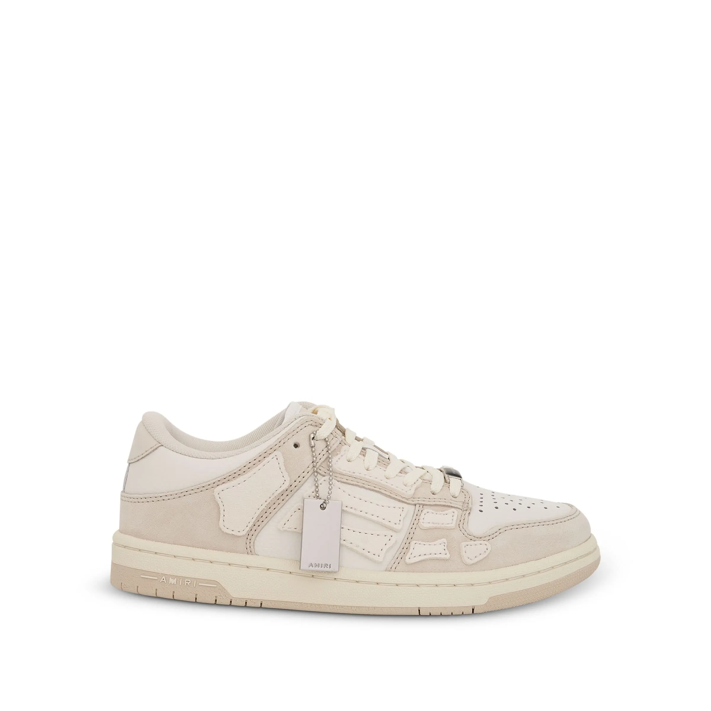 Skeleton Leather Sneaker in Alabaster