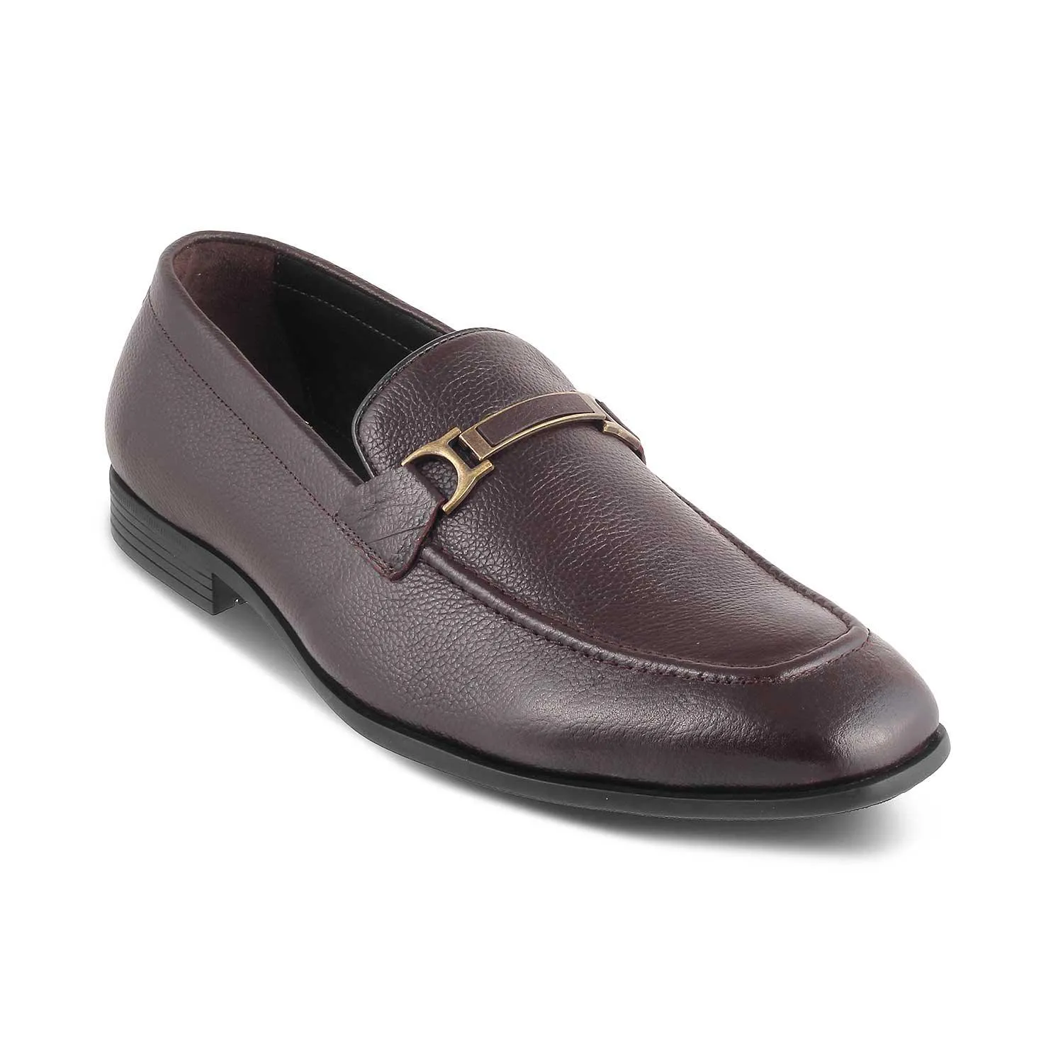 The Leven Brown Men's Leather Loafers Tresmode