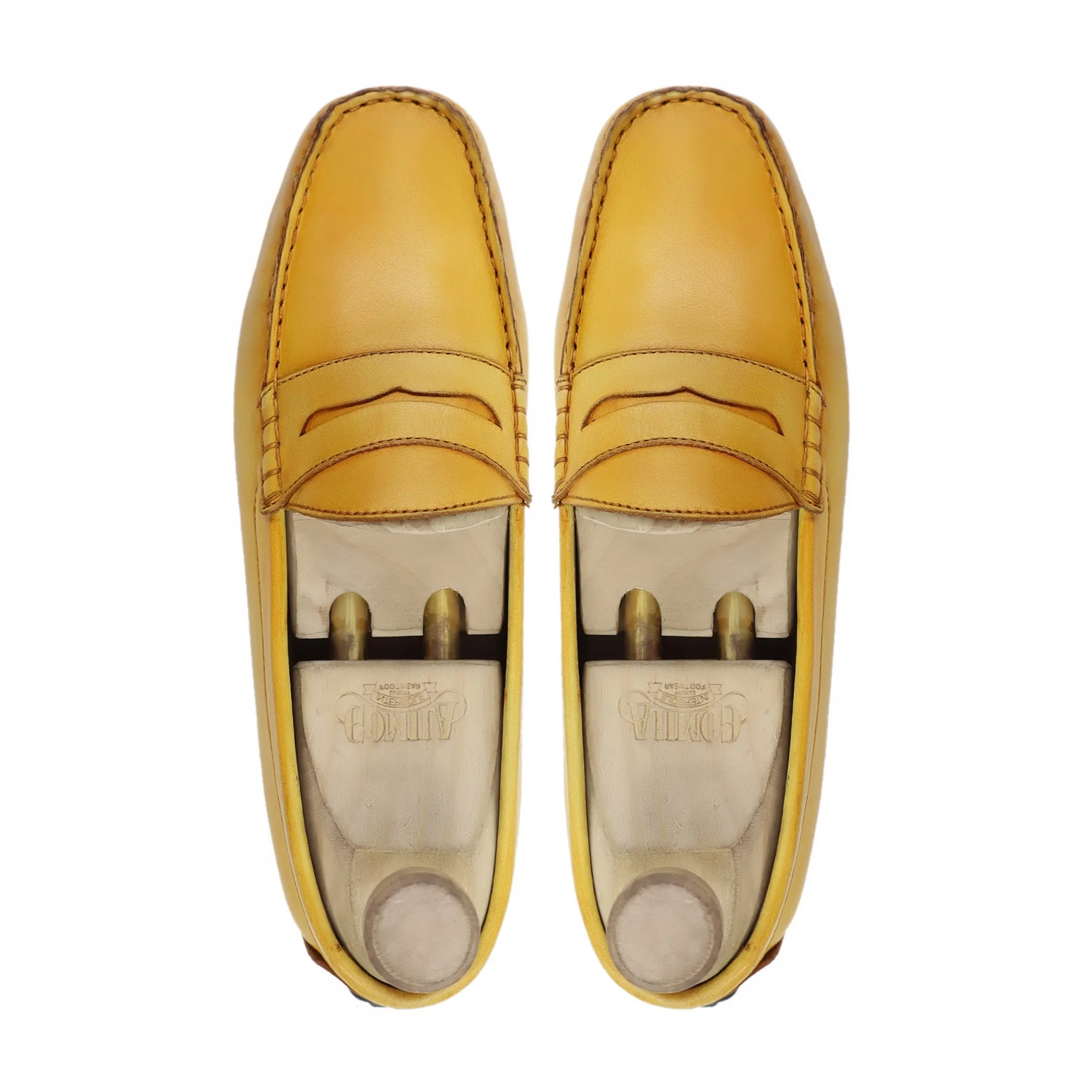 Tuscan - Men's Yellow Calf Leather Driver Shoe