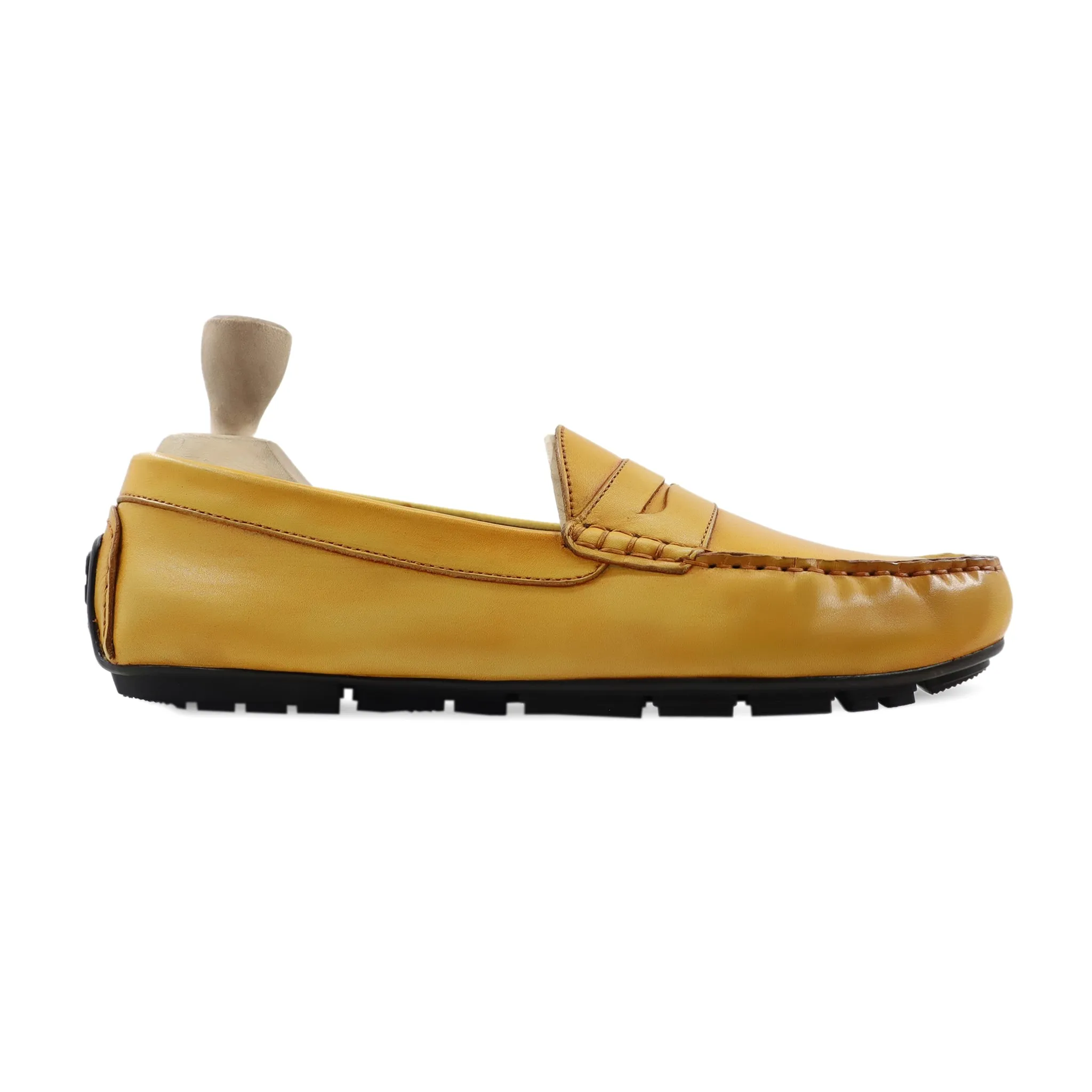 Tuscan - Men's Yellow Calf Leather Driver Shoe