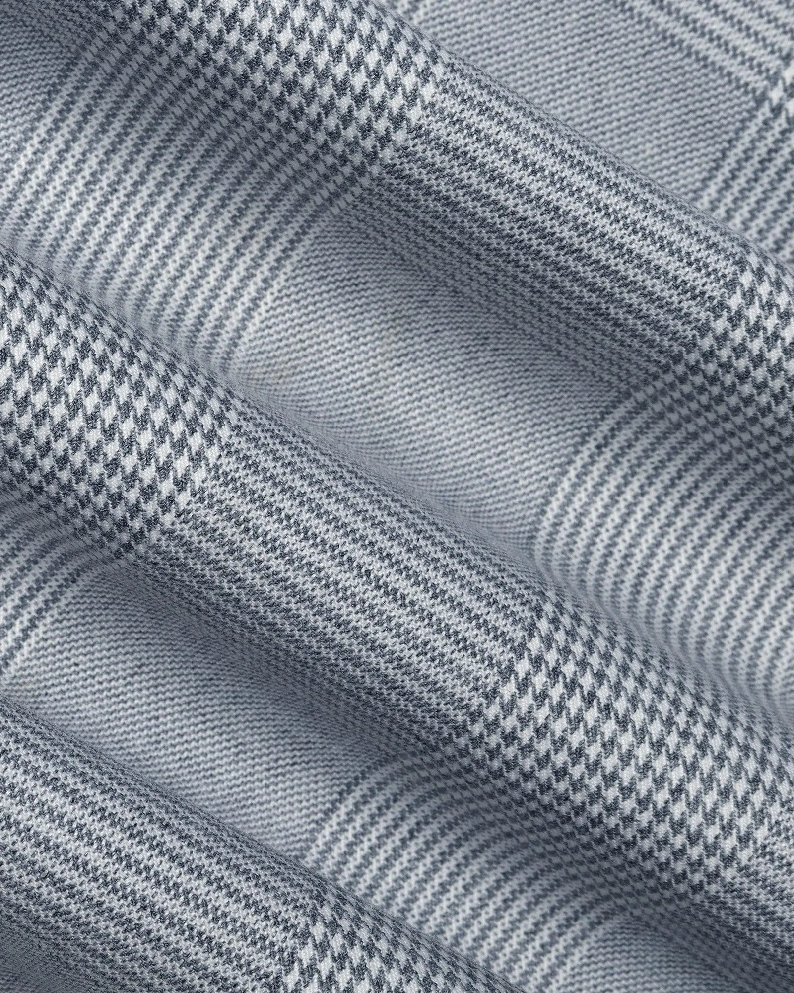 Two Piece Grey Check Formal Suit - Saintov