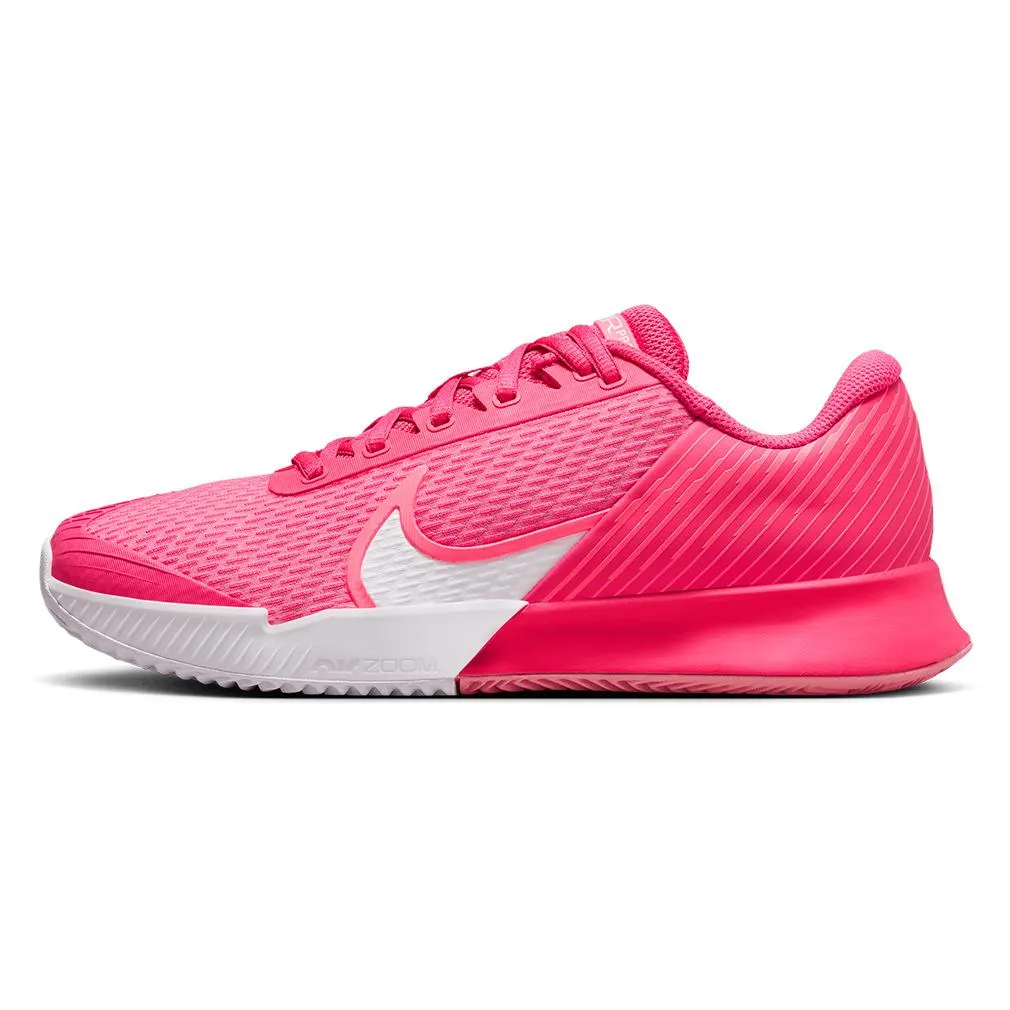 Womens Air Zoom Vapor Pro 2 Clay Tennis Shoes Aster Pink and Hot Punch