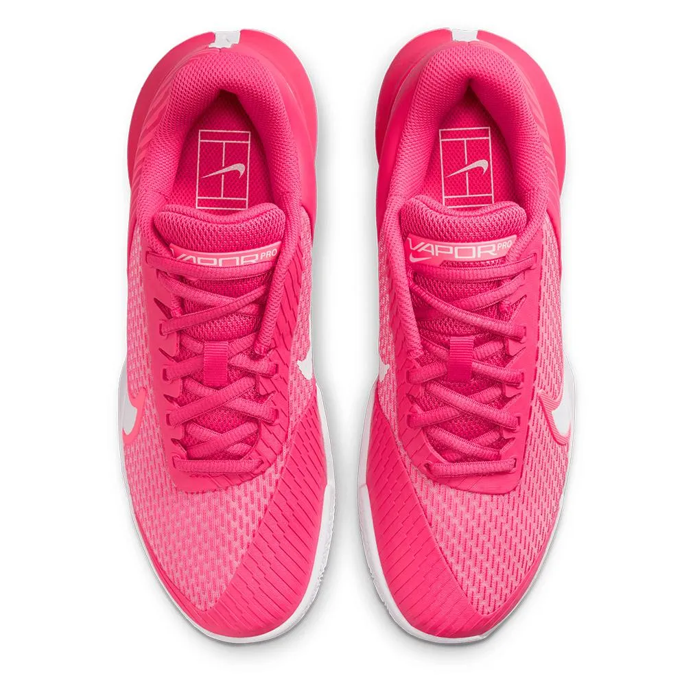 Womens Air Zoom Vapor Pro 2 Clay Tennis Shoes Aster Pink and Hot Punch