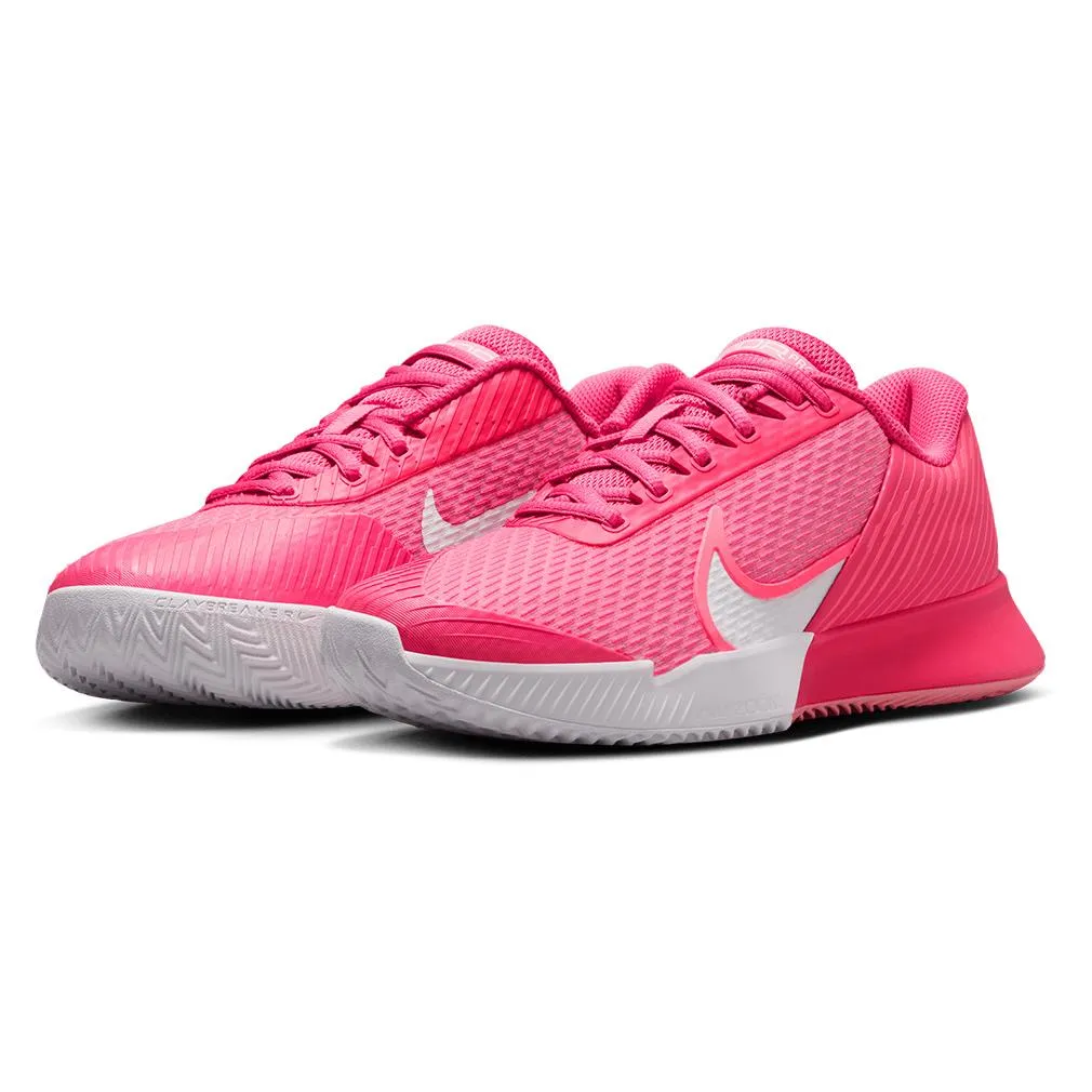 Womens Air Zoom Vapor Pro 2 Clay Tennis Shoes Aster Pink and Hot Punch