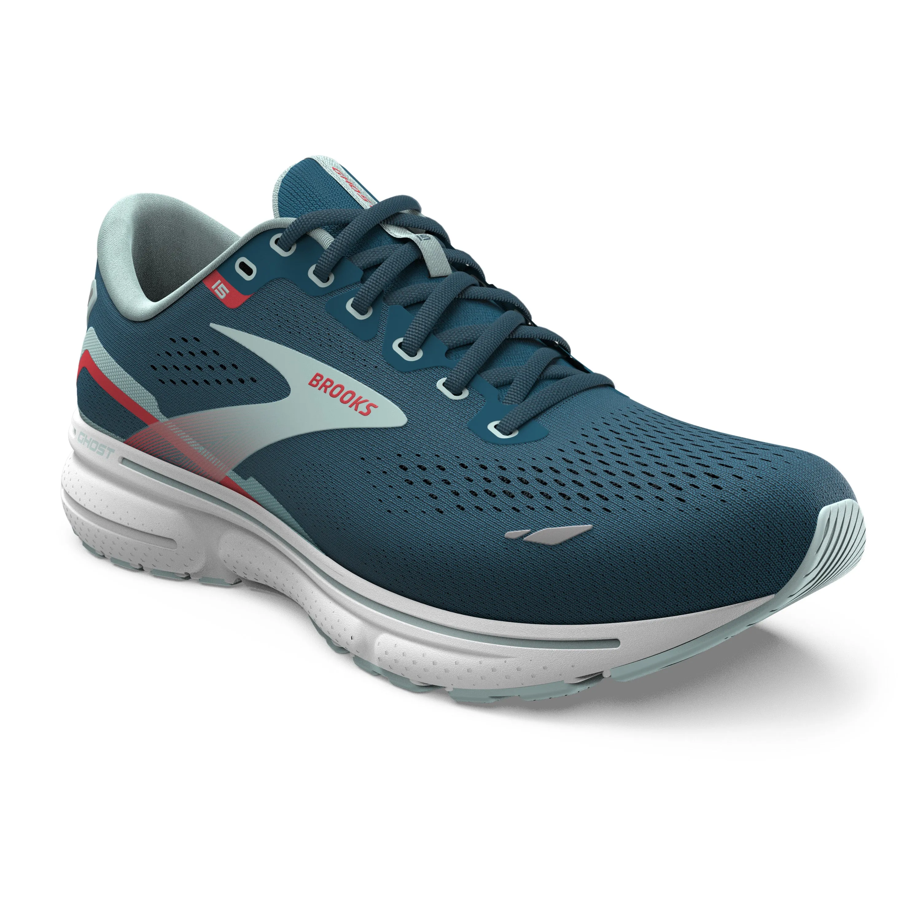 Women's Brooks Ghost 15 1203801B497 Color: Legion Blue/ Blue / Bittersweet