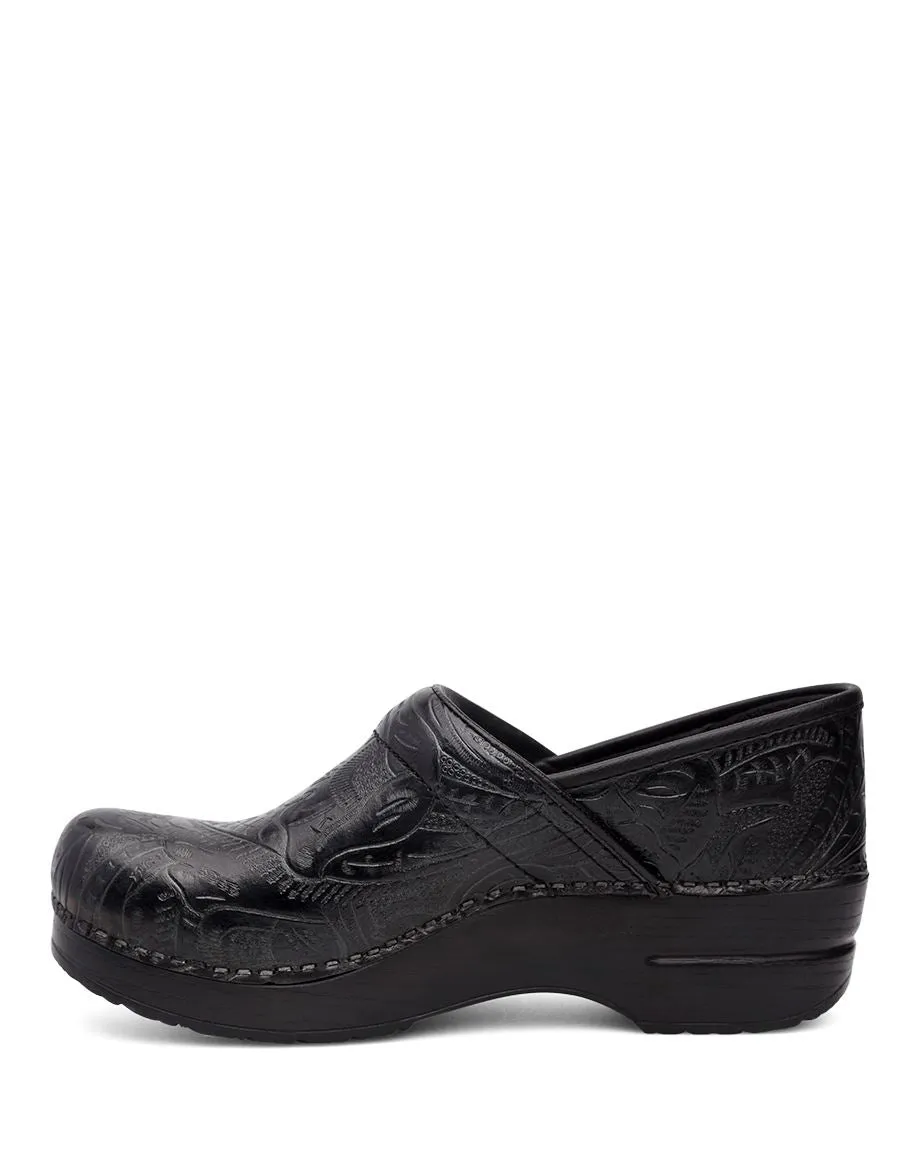 Women's Dansko Professional Clog Color: Black Tooled