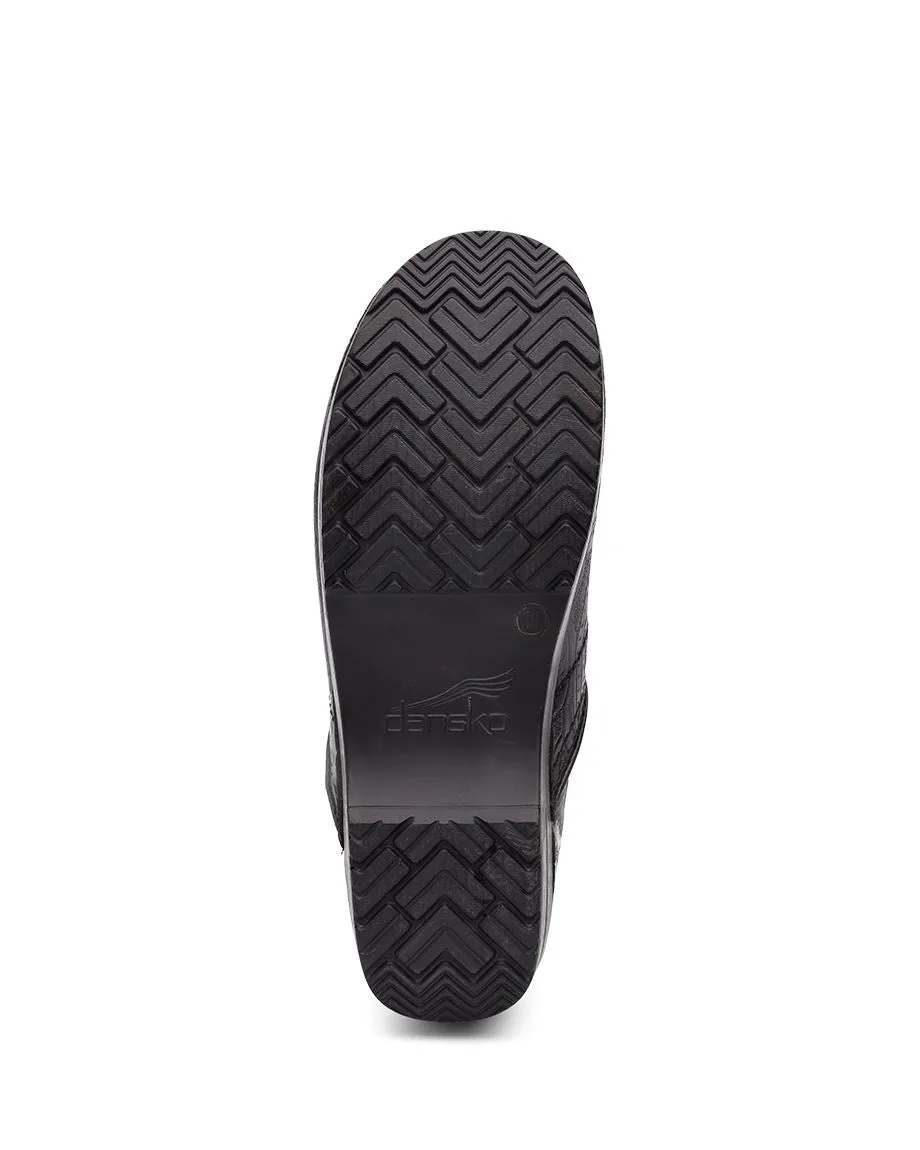 Women's Dansko Professional Clog Color: Black Tooled