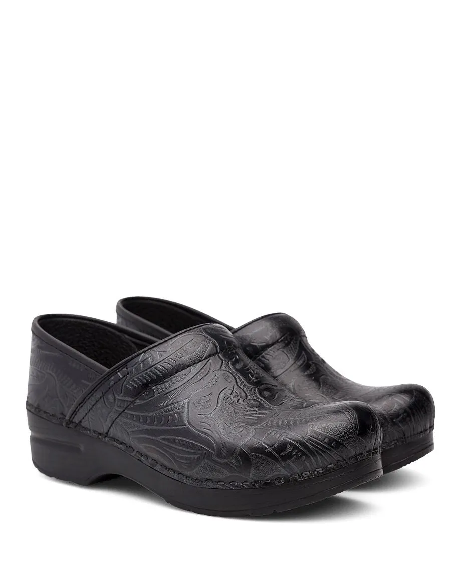 Women's Dansko Professional Clog Color: Black Tooled