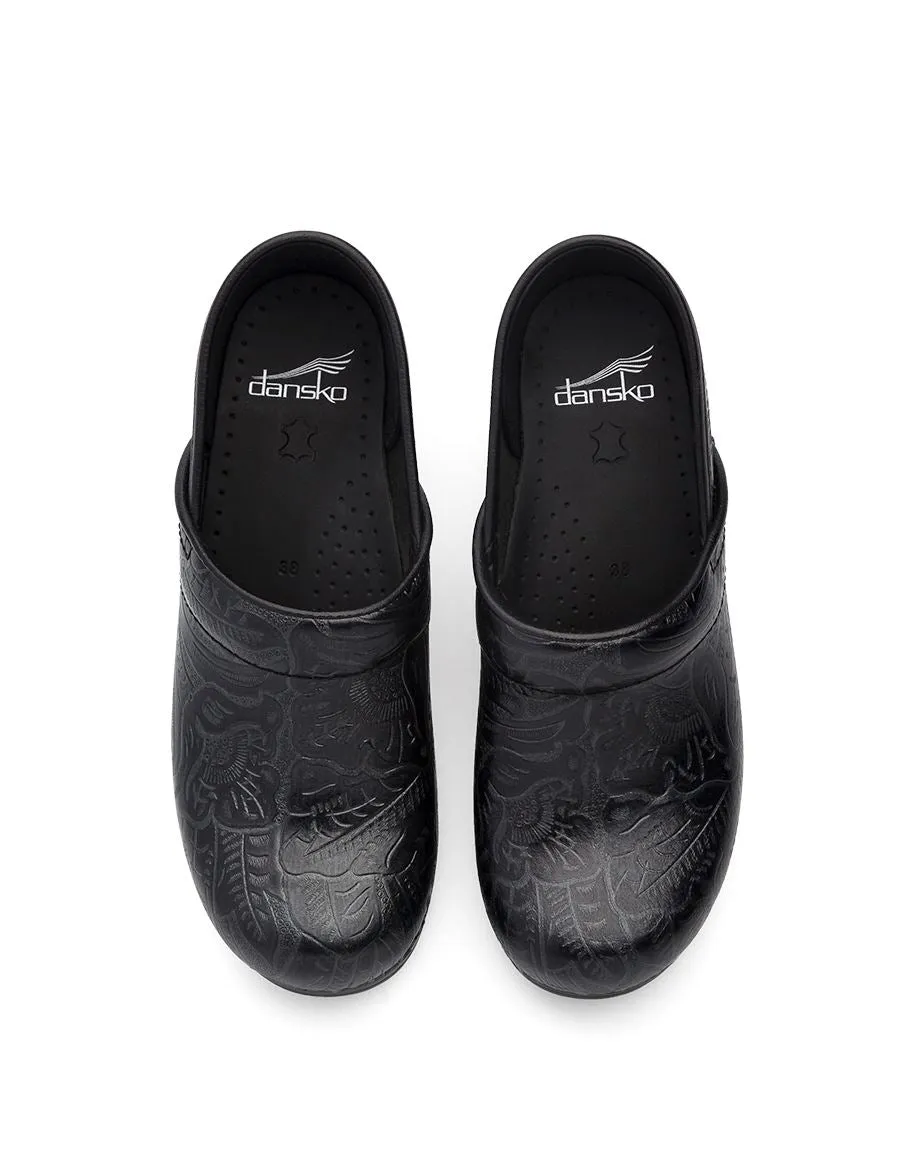 Women's Dansko Professional Clog Color: Black Tooled