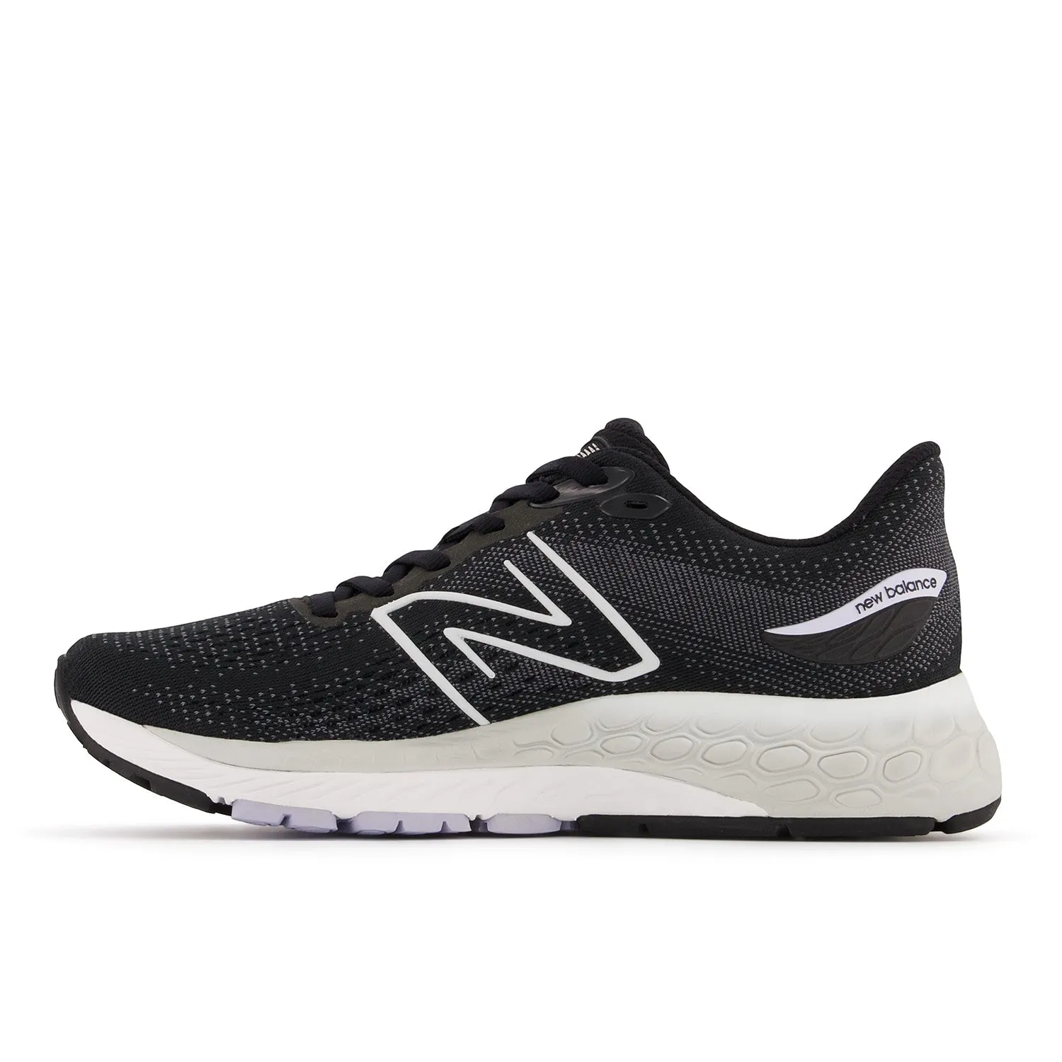 Women's New Balance Fresh Foam X 880v12 Color: Black with Violet Haze and Steel