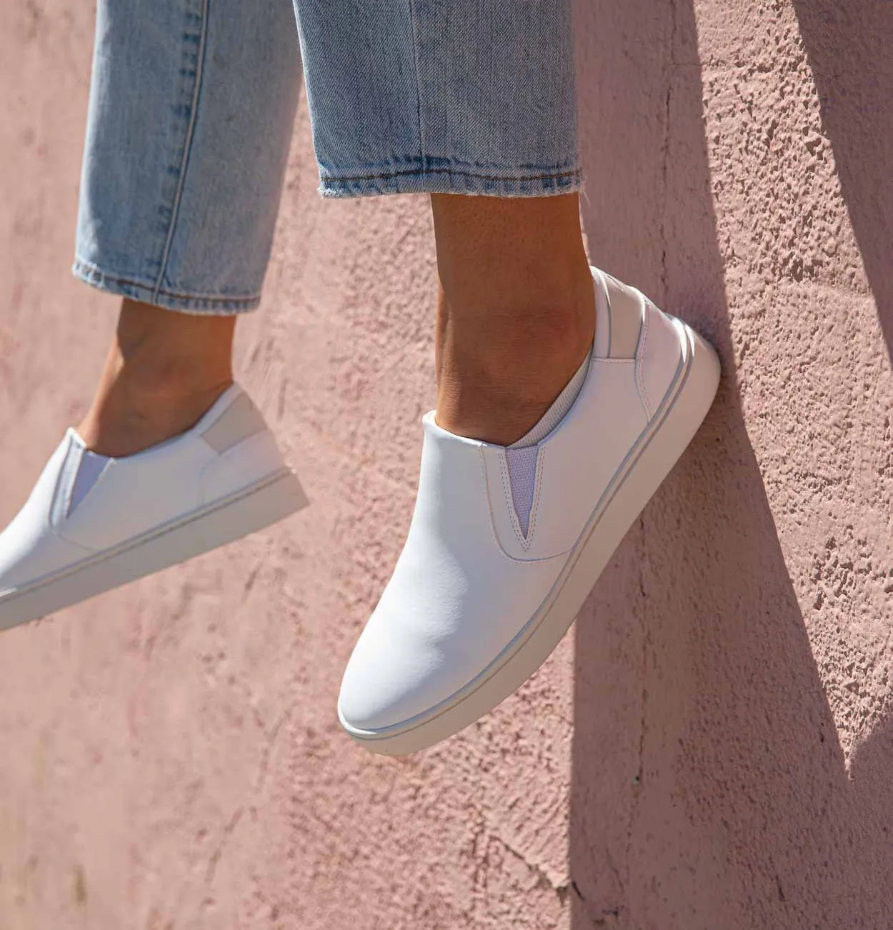 Women's Slip On | White-Jade